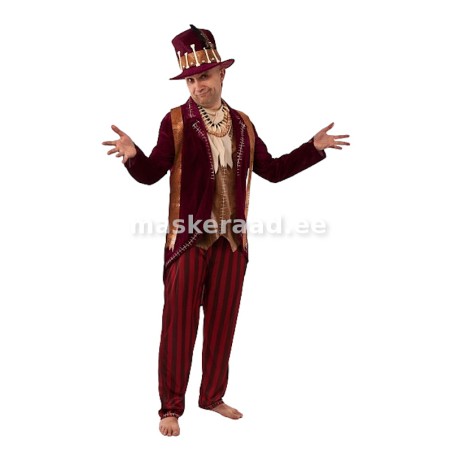 Voodoo mees kontidega kaabuga