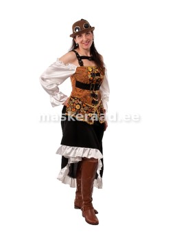 Steampunk kleit kollaste...