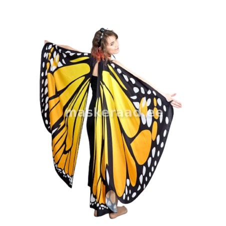 Kollane liblikas eraldi tiibadega