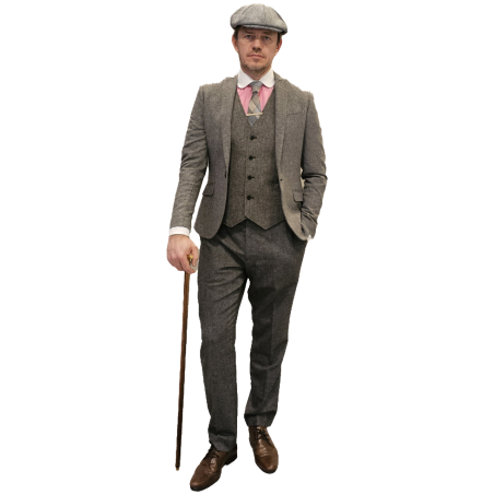 Kahekümnendate peeneruudulise pintsakuga härra