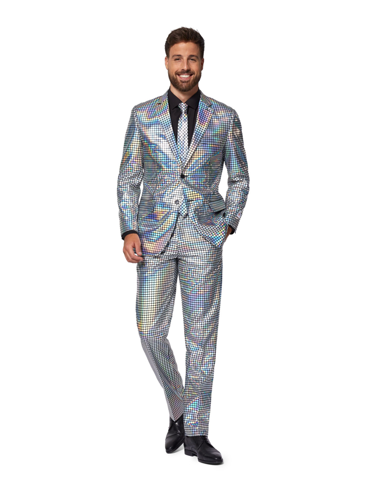 Hõbedane piduülikond- diskopall