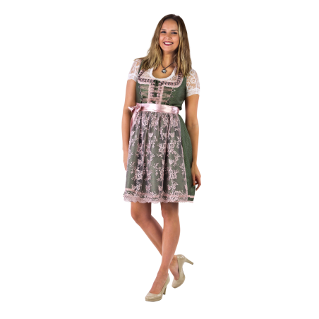 Baieri naiste roheline pitspõllega delux dirndel