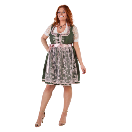 Baieri naiste roheline pitspõllega delux dirndel