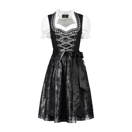 Hall musta pitspõllega atlas Baieri kleit