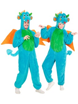 Sinise draakoni kostüüm XL