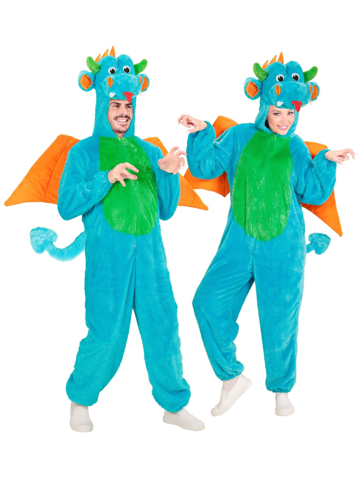 Sinise draakoni kostüüm XL