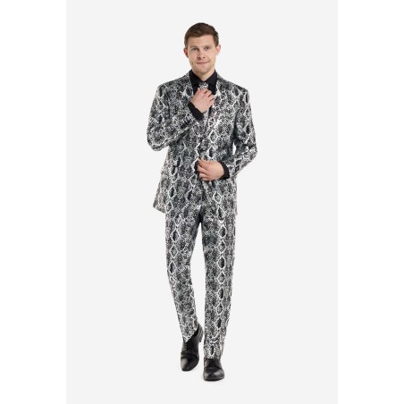 Hõbedane ussinaha imitatsiooniga piduülikond 52