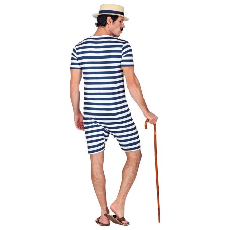 Sinisetriibuline ajalooline rannarõivas meestele L