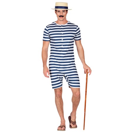 Sinisetriibuline ajalooline rannarõivas meestele L