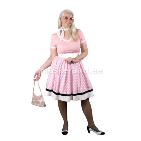 Roosa viiekümnendate kleit