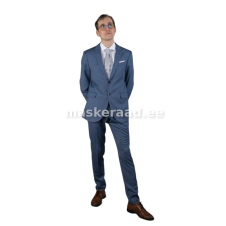 Piduülikond lihtne hallikassinine