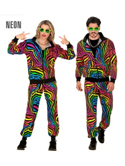 Neoon värviline retro dress