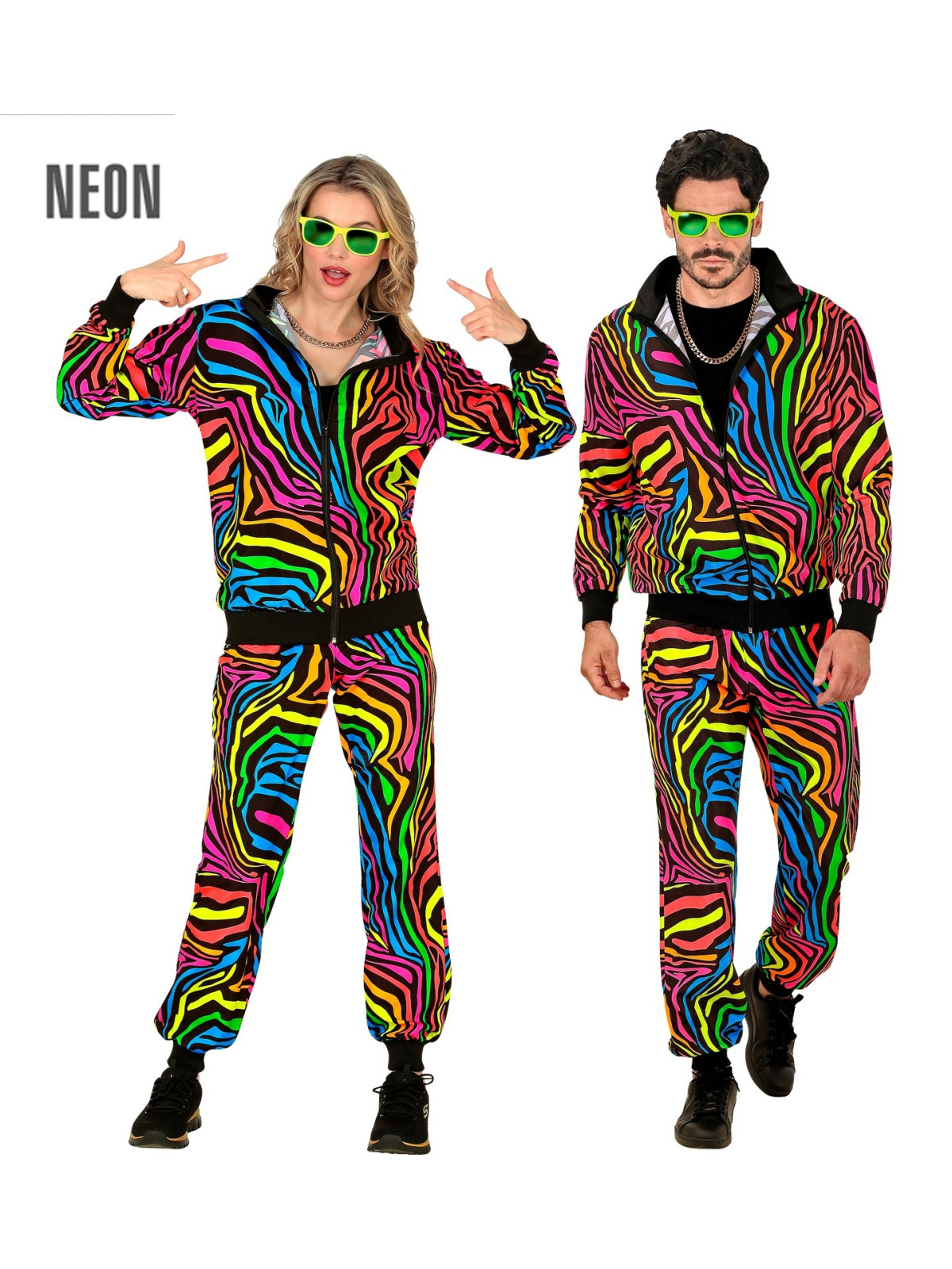 Neoon värviline retro dress