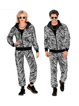 Hõbe sebra mustriline retro...