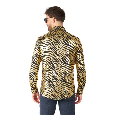 Kuldse tiigrimustriline särk XS | Maskeraad