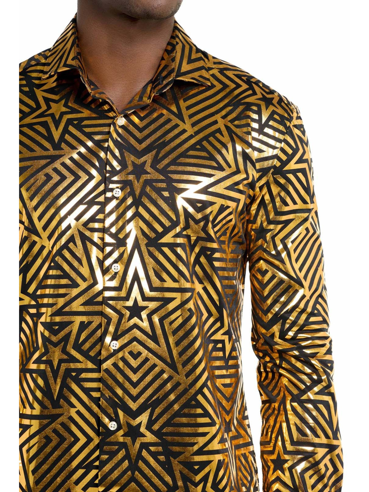 Kuldne tähtedega päevasärk 3XL | Maskeraad