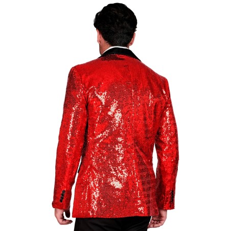 Punane peenelitriline pidulik pintsak