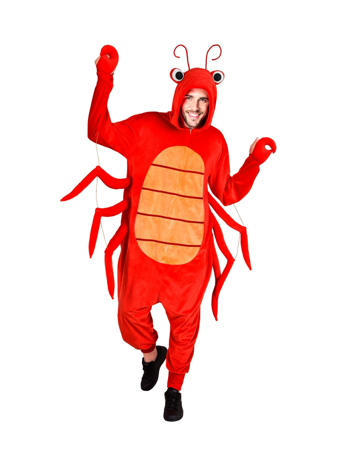 Vähi/krabi kostüüm oranž