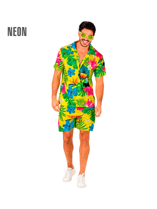 Kollane suvine neoonne komplekt