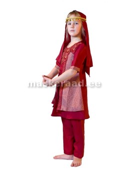 India tüdruku roosakas kostüüm