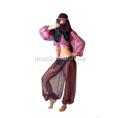 Araabia roosakaslilla kõhutantsu kostüüm | Maskeraad
