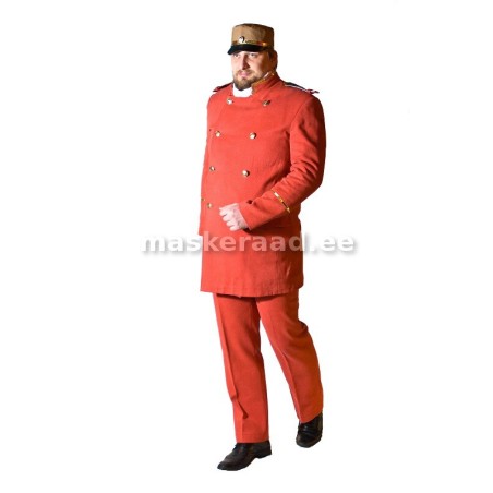 В красных livrees костюм Портер