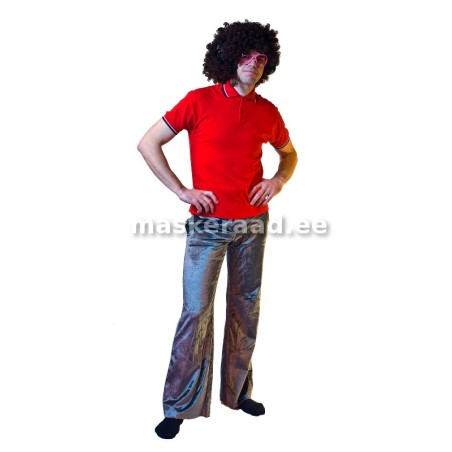 The ' 70s men's Red close-fitting SWEATSUIT set