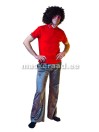 The ' 70s men's Red close-fitting SWEATSUIT set