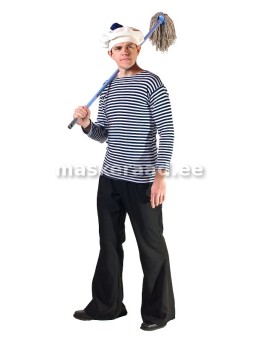 In the striped sailor shirt
