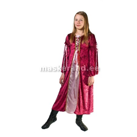 Keskaegne rüütlipreili tumeroosas