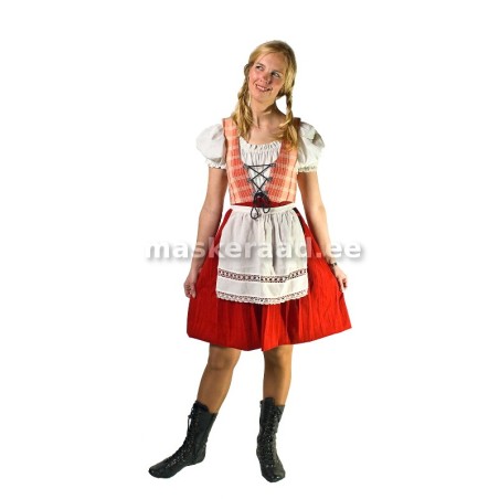 Neiu ruudulise pihikuga punases pihikseelikus