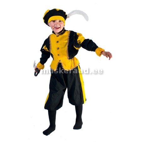 Prints musta ja kollasega