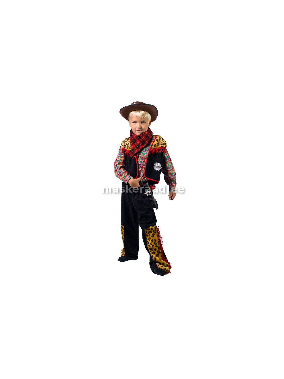 Kauboi, punasenarmalises vestis