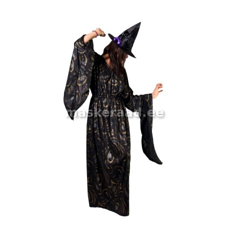 Halloween, nõiakleit kuldse kirjaga