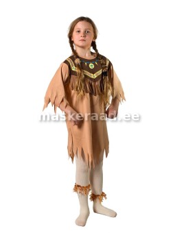 American Indian girl beige...
