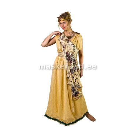 .Ajalooline Kreeka-Rooma naine kuldses kitoonis