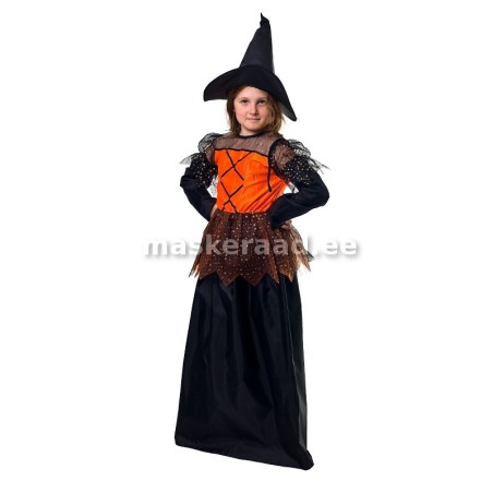 Halloween, printsess oranži pihaosaga kleidis