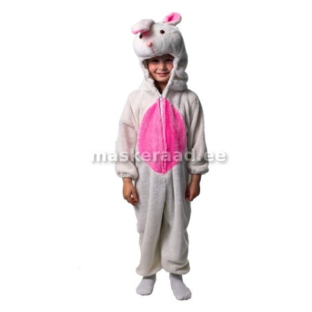 Jänes erkroosa kõhu ja kõrvadega