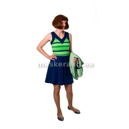 60-70ndate rohekas-sinine kleit