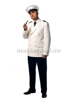 Kapten valges paraadvormis