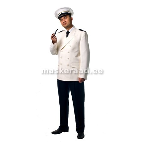 Kapten valges paraadvormis