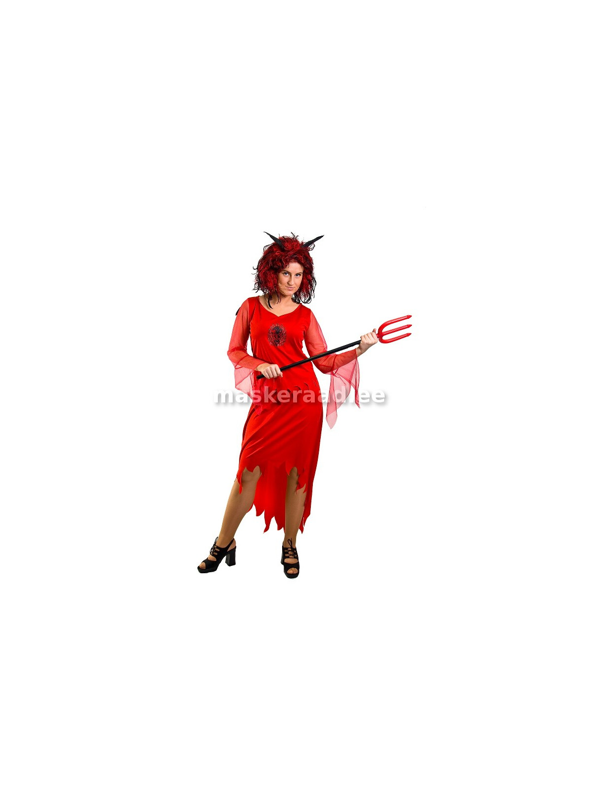 Kuradike punases  kostüümis