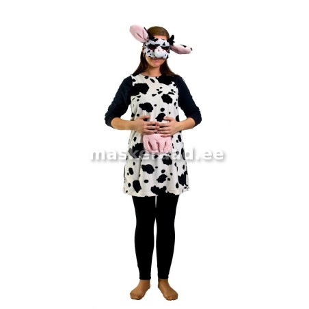 Cowgirl valgekirjus dress-black