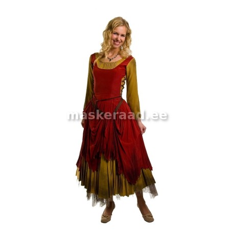 .The medieval maid beheld the maid, the