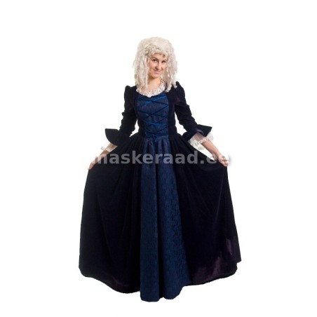 .Keskaegne tumesinine kleit