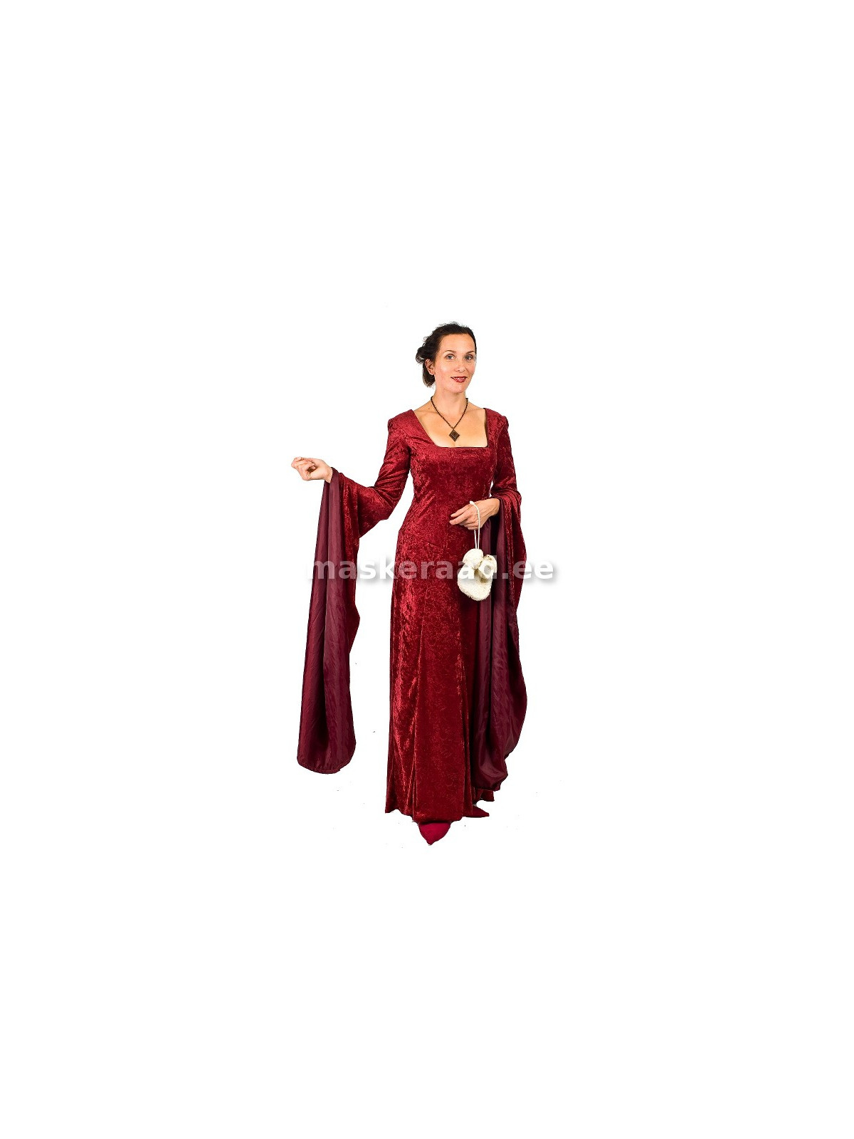 .Varrukasiiludega средневековая висит платье