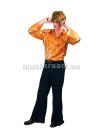 The ' 70s men with shiny Orange SWEATSUIT set