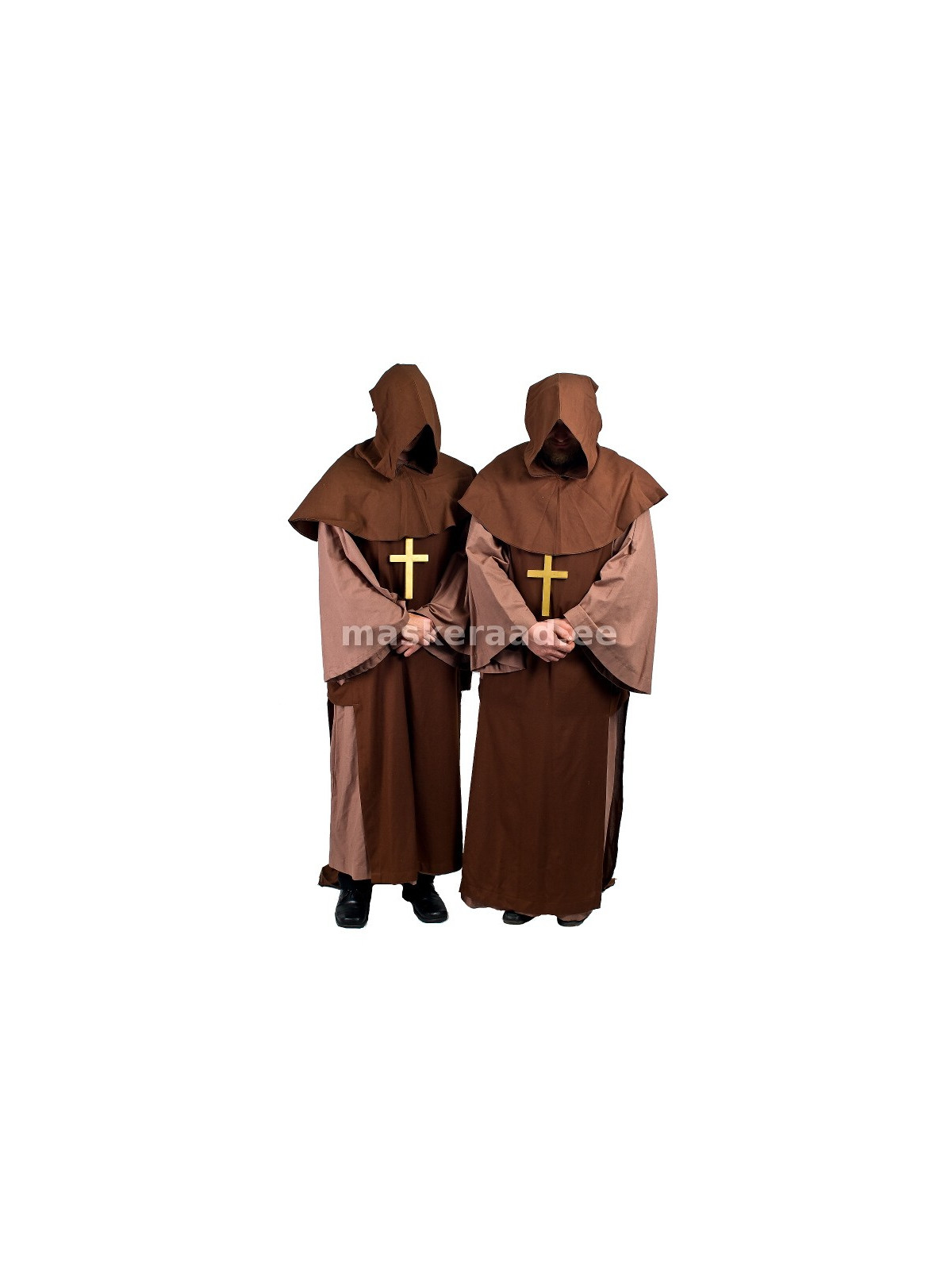 Vaimulik, munk pikas pruunis rüüs