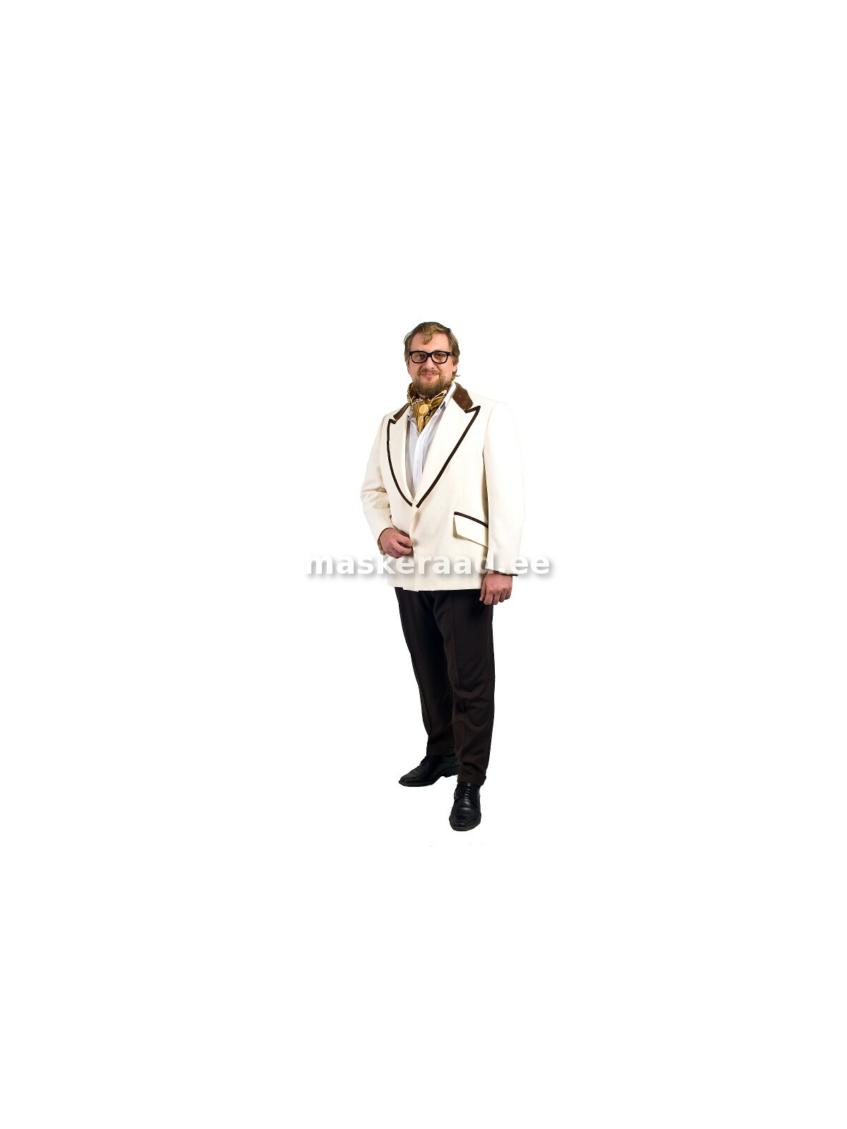 50-60 's chic cream colored sametäärtega jacket