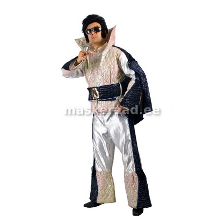 Elvis Presley hõbedases kostüümis
